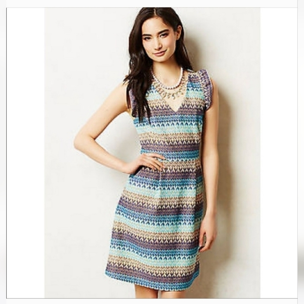 Tabitha Blue Motif Tea House Sleeveless Dress